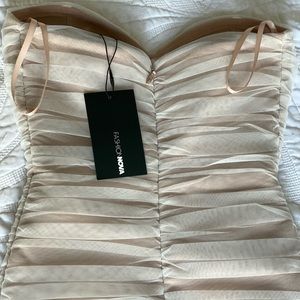 FASHION NOVA (The Right Places Ruched Mini Dress) New w/ Tag!